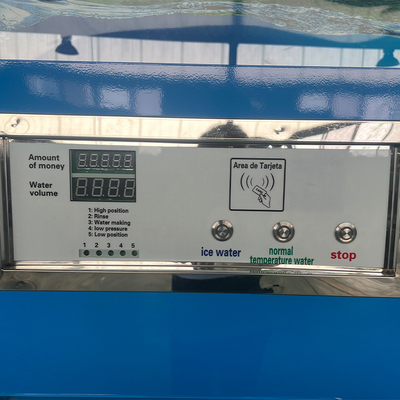 Filtered Automatic Purified Water Cube Coin and Note Payment System 220v Cold Water Vending Machines with 1 Year Warranty