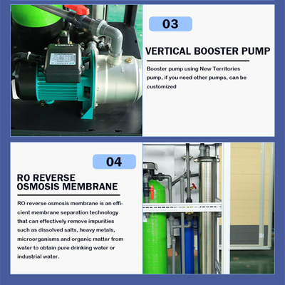 500LPH Ro Pure Water Treatment Purification System Filter Purifier Reverse Osmosis Filtration for Plant Price Machine