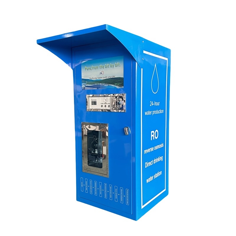 Advantaged Price 24 Hours Self-service Purified Water Vending Machine with Coin Token QR Code Payment System